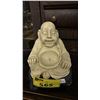 Image 2 : HEAVY SEATED LAUGHING BUDDHA CARVING