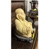 Image 3 : HEAVY SEATED LAUGHING BUDDHA CARVING