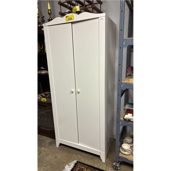 IKEA HENSVIK WHITE DOUBLE-DOOR WARDROBE