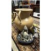 Image 3 : LARGE 25" TALL PLANT POT, ELECTRIC WATER FEATURE & SHEPHERD BOY WITH LAMB STATUE