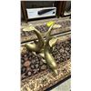 Image 3 : HEAVY SOLID BRASS DOLPHIN TABLE BASE