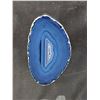Image 2 : CLEAR QUARTZ TURTLE & AGATE SLICE ON CLEAR ACRYLIC DISPLAY STAND