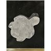 Image 3 : CLEAR QUARTZ TURTLE & AGATE SLICE ON CLEAR ACRYLIC DISPLAY STAND