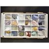 Image 1 : BOX OF 24 ASSORTED CRYSTAL & GEM SAMPLES