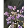 Image 2 : AMETHYST TREE WITH AMETHYST GEODE ON ROUND PEDESTAL