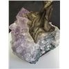 Image 3 : AMETHYST TREE WITH AMETHYST GEODE ON ROUND PEDESTAL