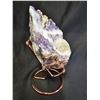 Image 2 : 4.5" AMETHYST WITH MICA SPECIMEN ON STAND