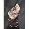 Image 3 : 4.5" AMETHYST WITH MICA SPECIMEN ON STAND