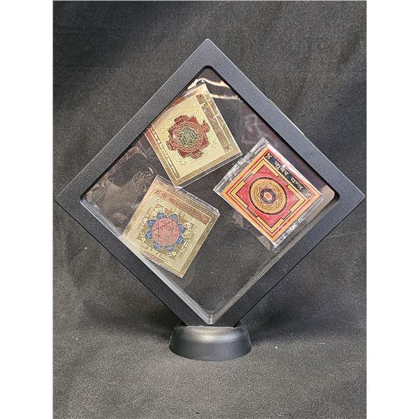 GOLD PLATED ABUNDANCE YANTRA GRIDS