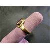 Image 3 : 22KT GOLD PLATED OVAL CUT NATURAL RUBY RING WITH NGTL CERTIFICATE: SIZE 5