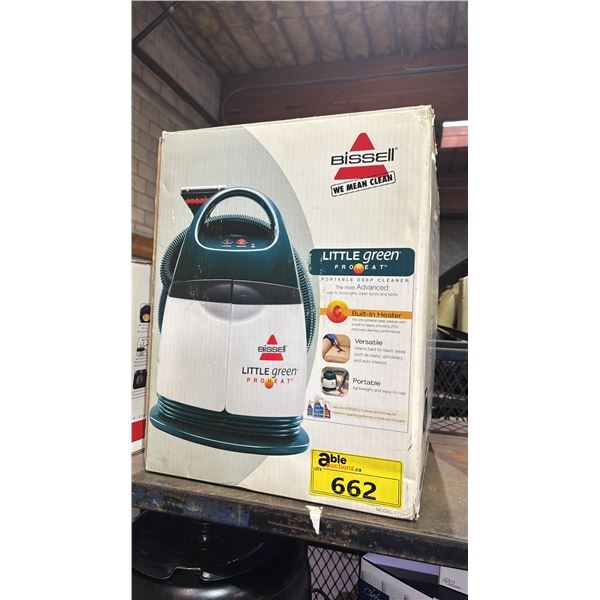 BISSELL LITTLE GREEN PRO HEAT PORTABLE DEEP CLEANER