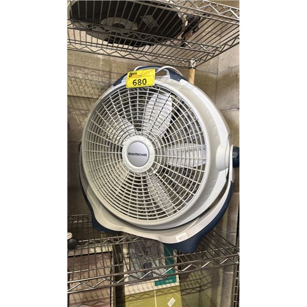 LASKO 20" WIND MACHINE AIR CIRCULATOR FLOOR FAN