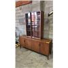 Image 1 : DANISH MODERN SIDE BOARD WITH GLASS FRONT CABINATE