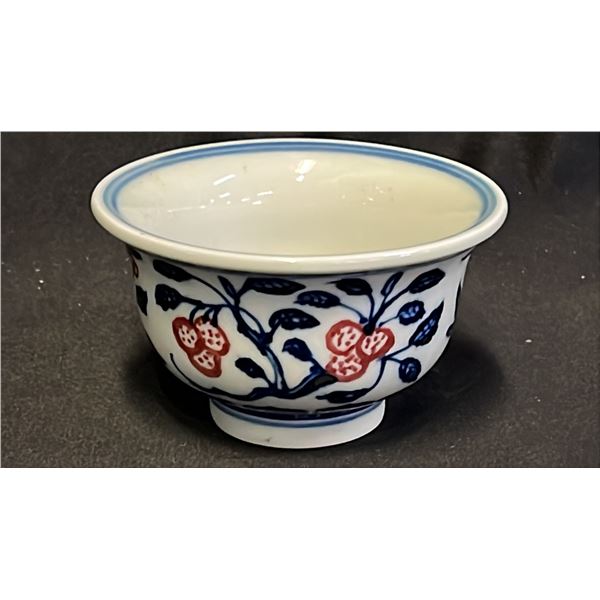 BLUE & WHITE FLOWER BOWL