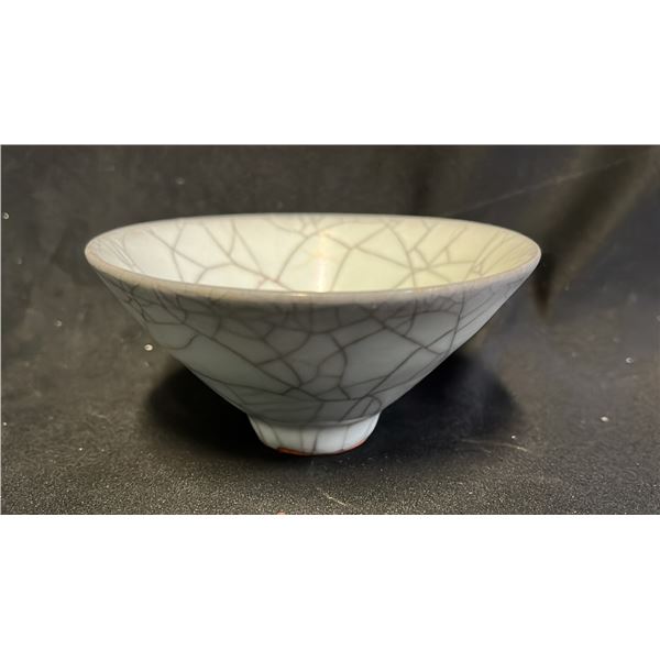 CRACKLE GLAZED WINE BOWL