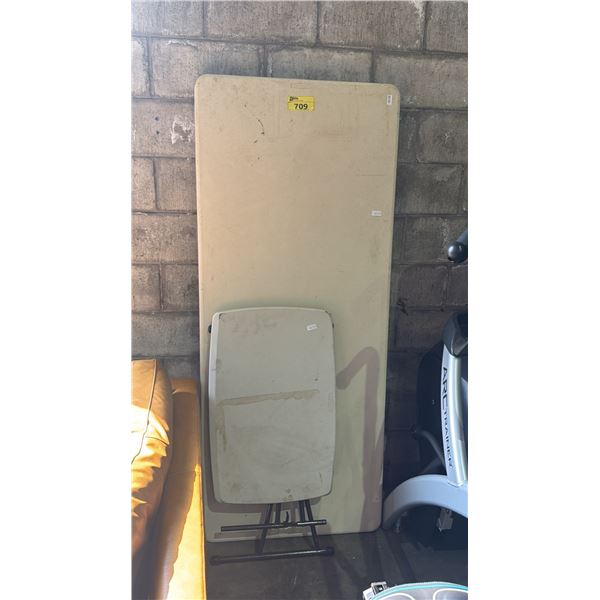 6FT FOLDING TABLE AND 2.5FT FOLDING TABLE