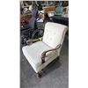 Image 1 : VINTAGE BUTTON BACK FABRIC ARM CHAIR