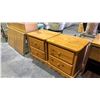 Image 2 : PAIR OF 2 DRAWER NIGHT STANDS