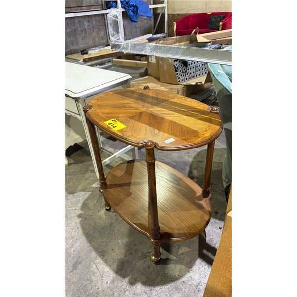 2 TIER PORTABLE SERVING CARTS