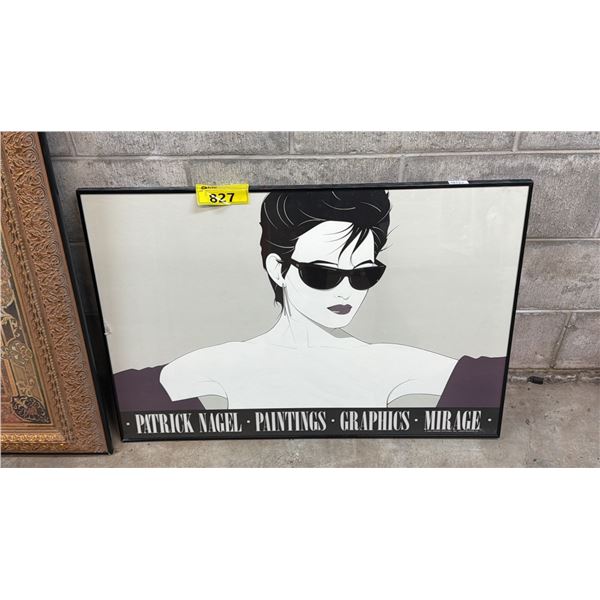 FRAMED PATRICK NAGEL ARTWORK