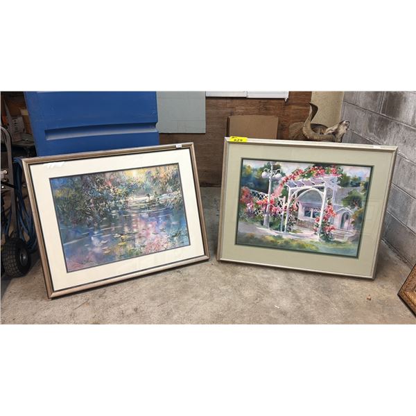 (2) FRAMED WATERCOLOUR PRINTS