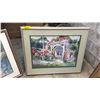 Image 3 : (2) FRAMED WATERCOLOUR PRINTS