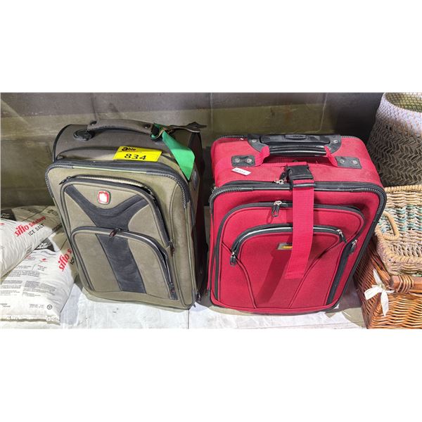 VIA RAIL CANADA CARRY-ON LUGGAGE & SWISSGEAR CARRY-ON LUGGAGE