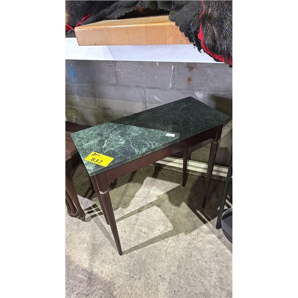 SMALL MARBLE TOP SOFA TABLE