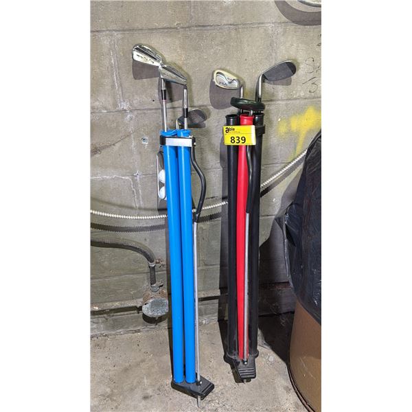 (2) BASICS GOLF SETS WITH ASSORTED RH CLUBS