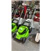 Image 1 : GREENWORKS PRO 21" CORDLESS LAWNMOWER WITH GRASS CATCHER BAG *NO BATTERIES/NO CHARGER/WORKING