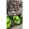 Image 2 : GREENWORKS PRO 21" CORDLESS LAWNMOWER WITH GRASS CATCHER BAG *NO BATTERIES/NO CHARGER/WORKING