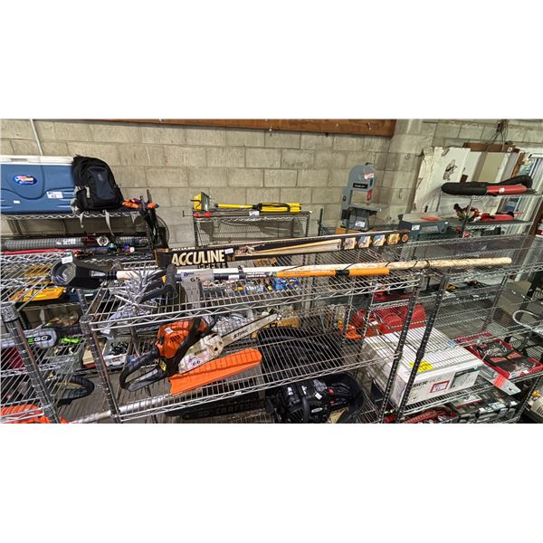 FISKARS ROTARY CULTIVATOR, DUAL-DIODE LANDSCAPE OR ENTERTAINMENT LASER PROJECTOR & ACCULINE