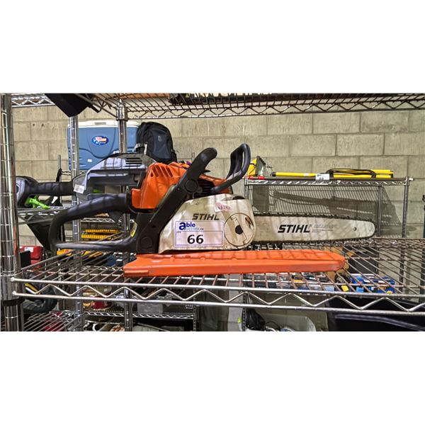 STIHL ROLLOMATIC MINI GAS POWERED CHAIN SAW WITH BLADE COVER