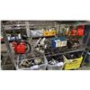 Image 1 : HOMELITE MINI GAS CHAINSAW (NO BLADE), ROCKWELL ELECTRIC CIRCULAR SAW, BATTERY CHARGER & LEATHER