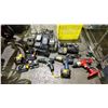 Image 1 : MILK CRATE OF POWER TOOLS, BATTERIES & BATTERY CHARGERS