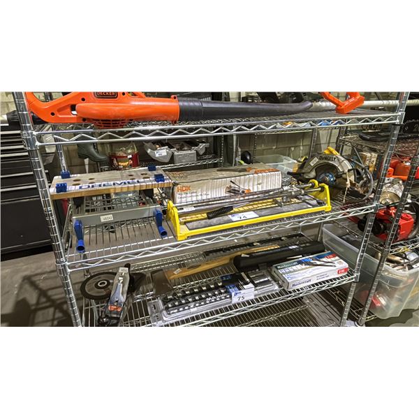 DEWALT CIRCULAR SAW, HDX 14" TILE CUTTER, QEP 14" TILE CUTTER & DREMEL COMPACT PROJECT TABLE