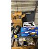 Image 4 : SHELF OF ASSTD. NAILS, SCREWS, NUTS, GLUE GUN, AXE, ANGLE GRINDER & MORE