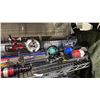 Image 2 : SHELF OF ASSORTED FISHING POLES