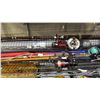 Image 3 : SHELF OF ASSORTED FISHING POLES