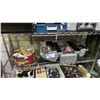 Image 1 : FISHING TACKLE BOX & CONTENTS & COOKIE TIN OF ASSORTED FISHING LURES & LINE