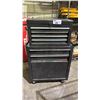 Image 1 : BLACK MOBILE METAL STACKING TOOL CHEST & CONTENTS