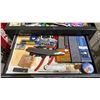 Image 4 : BLACK MOBILE METAL STACKING TOOL CHEST & CONTENTS