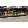 Image 1 : SHELF OF AXES, ROPE, SHARPENING STONES, GUN CLEANING KIT, AUTO POLISHER & MORE