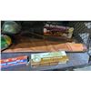 Image 4 : SHELF OF AXES, ROPE, SHARPENING STONES, GUN CLEANING KIT, AUTO POLISHER & MORE