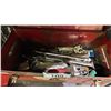 Image 3 : (2) VINTAGE RED METAL TOOLBOXES & CONTENTS