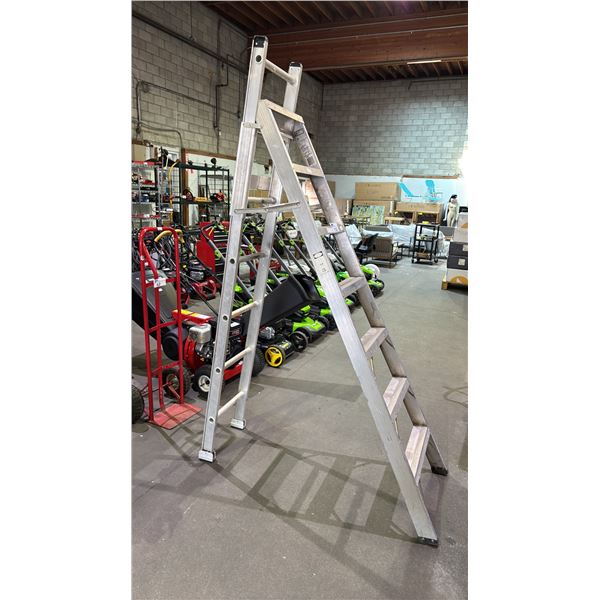 FEATHERLITE 2700 7' - 14' FOLDING ALUMINUM STEP/EXTENSION LADDER