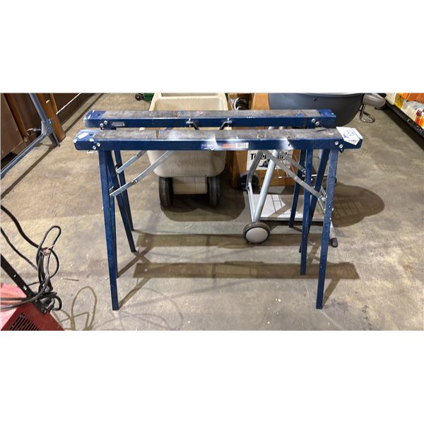PAIR OF MASTERCRAFT FOLDING METAL SAW HORSES