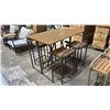 Image 3 : *NEW IN BOX - READY TO ASSEMBLE* 101 STORIES COLLECTION TARYNNA DINING SET (GREY)