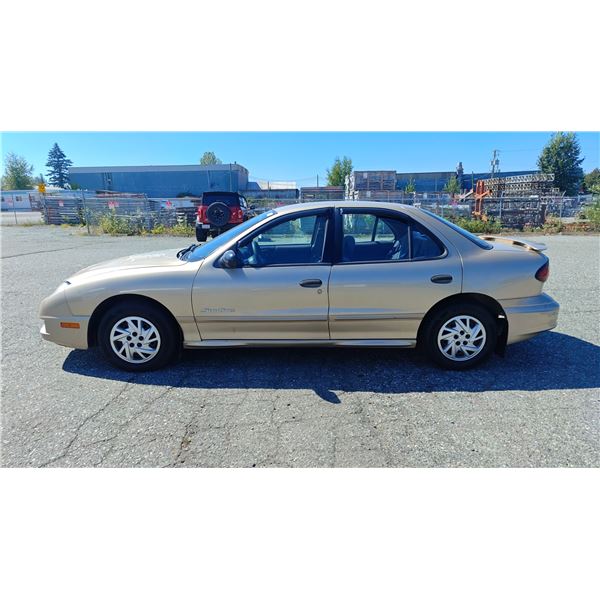 2005 PONTIAC SUNFIRE, 4DR SEDAN, BROWN, VIN 3G2JB52F05S120169,