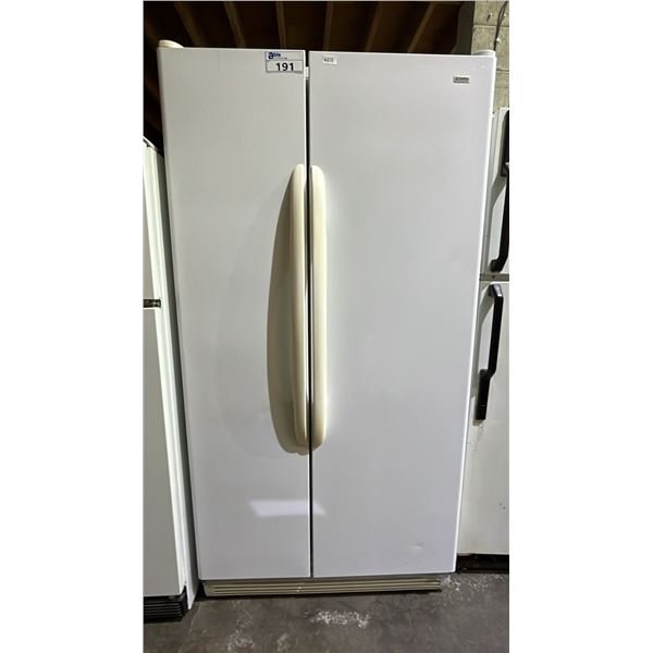 KENMORE SIDE-BY-SIDE FRIDGE 35.5"W
